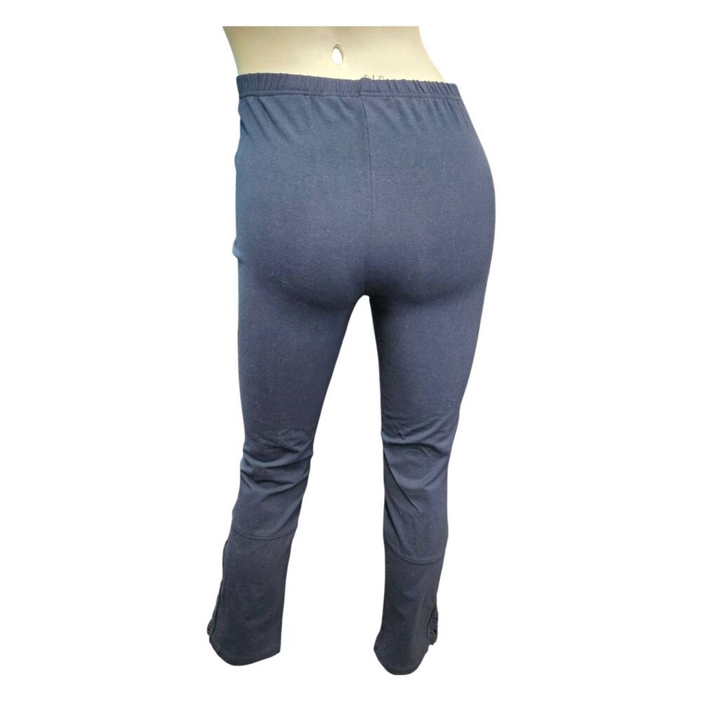 Women with Control Blue Stretch Skinny Pants Lacey Ankle Womens Size XS - Picture 4 of 9